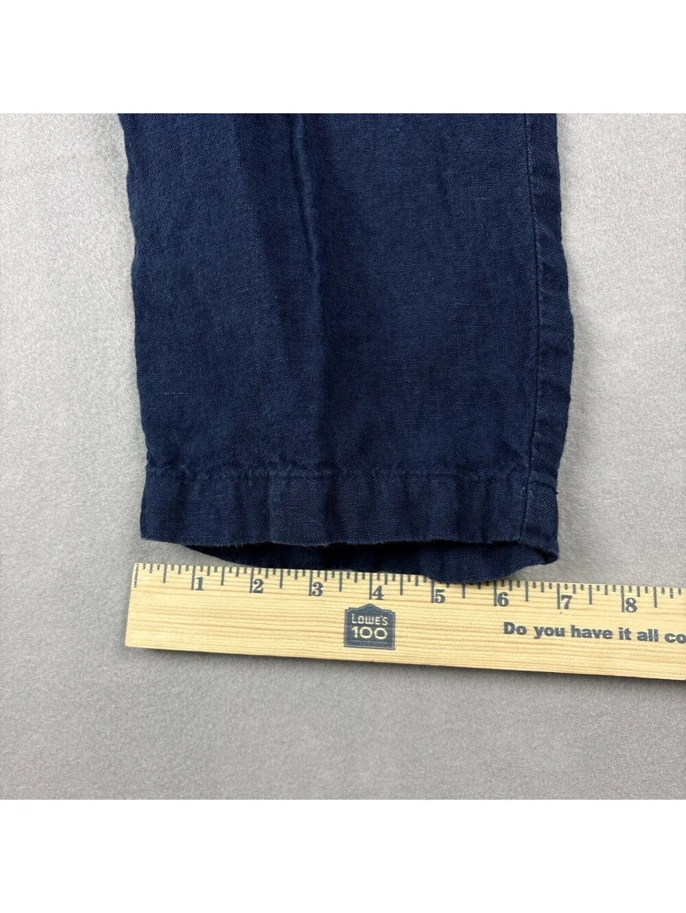J.Crew Oarsman 100% Linen Pants Mens 30x28 Blue Classic Straight Leg Casual